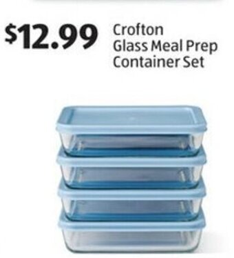 Aldi Crofton Glass Meal Prep Container Set offer
