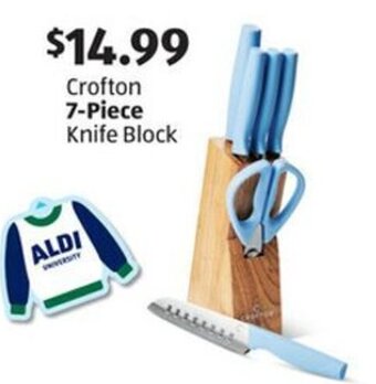 Aldi Crofton 7-Piece Knife Block offer