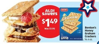 Aldi Benton's Honey Graham Crackers 14.4 oz. offer