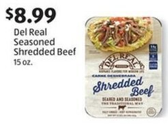 Aldi Del Real Seasoned Shredded Beef 15 oz. offer