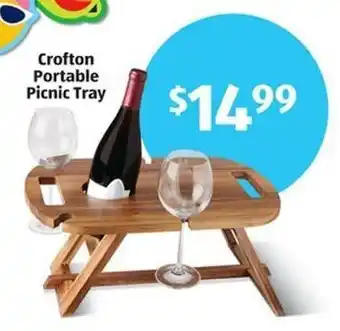 Aldi Crofton Portable Picnic Tray offer