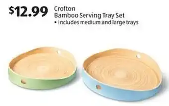Aldi Crofton Bamboo Serving Tray Set Includes medium and large trays offer