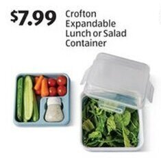 Aldi Crofton Expandable Lunch or Salad Container offer