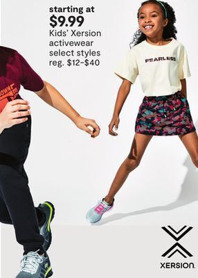 JC Penney Kids' xersion activewear offer