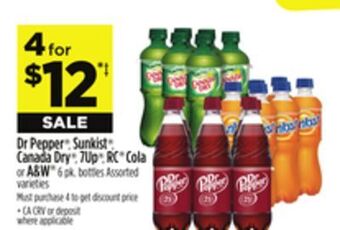 Dollar General Dr pepper®, sunkist®, canada dry®, 7up®, rc® cola or a & w® offer