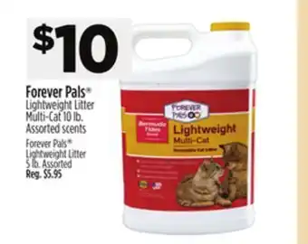 Dollar General Forever pals® lightweight litter multi-cat offer