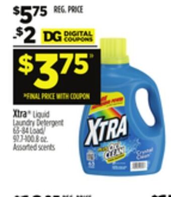 Dollar General Xtra® liquid laundry detergent offer