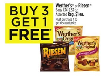 Dollar General Werther's® or riesen® bags offer