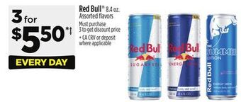 Dollar General Red bull® offer