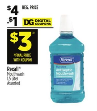 Dollar General Rexall® mouthwash offer