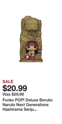 Game Stop Funko pop! deluxe boruto: naruto next generations hashirama senju 8.85-in vinyl figure gamestop exclusive offer