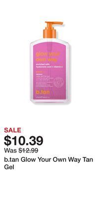 Ulta Beauty B.tan glow your own way tan gel offer