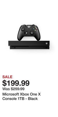 Game Stop Microsoft xbox one x console 1tb - black offer