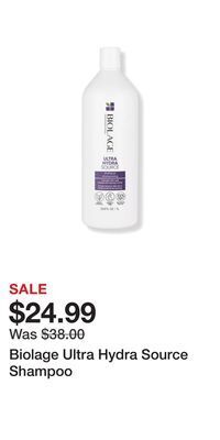 Ulta Beauty Biolage ultra hydra source shampoo offer