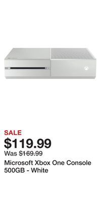 Game Stop Microsoft xbox one console 500gb - white offer