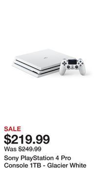 Game Stop Sony playstation 4 pro console 1tb - glacier white offer