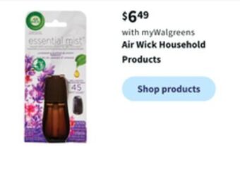 Walgreens Air wick household products offer