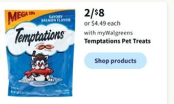 Walgreens Temptations pet treats offer