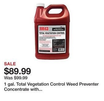 Tractor Supply Company 1 gal. total vegetation control weed preventer concentrate with glyphosate and imazapyr offer