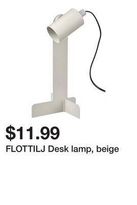 Ikea Flottilj desk lamp, beige offer