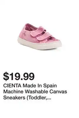 Marshalls Cienta made in spain machine washable canvas sneakers (toddler, little kid) offer