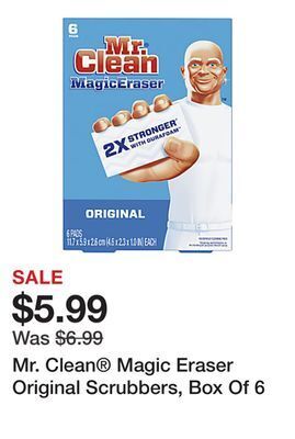 Office Depot Mr. clean® magic eraser original scrubbers, box of 6 offer