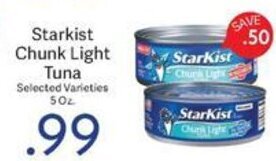 Riesbeck Starkist Chunk Light Tuna Selected Varieties 5 Oz. offer