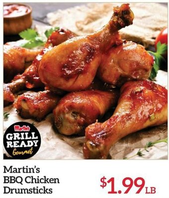 Martin's Martin's BBQ Chicken Drumsticks offer