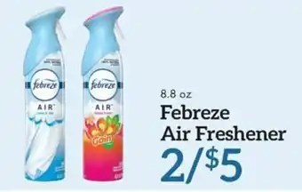 Martin's 8.8 oz Febreze Air Freshener offer