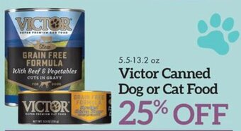 Martin's Victor Canned Dog or Cat Food 5.5-13.2 oz offer
