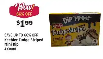 Grocery Outlet Fudge striped mini dip offer