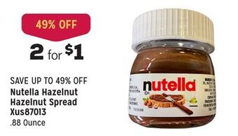 Grocery Outlet Hazelnut spread xus87013 offer