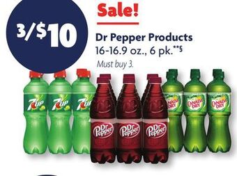 Family Dollar Dr pepper products offer