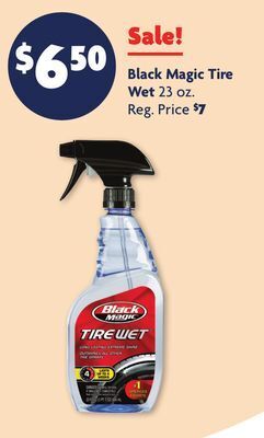 Family Dollar Black magic tire wet offer