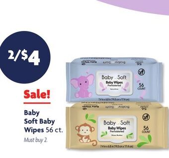 Family Dollar Baby soft baby wipes offer
