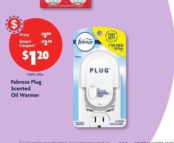 Family Dollar Febreze plug scented oil warmer offer