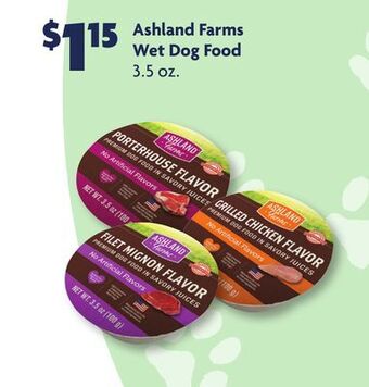 Family Dollar Ashland farms wet dog food offer