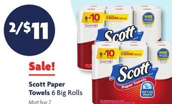 Family Dollar Scott paper towels offer