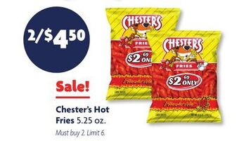 Family Dollar Chester's hot fries offer