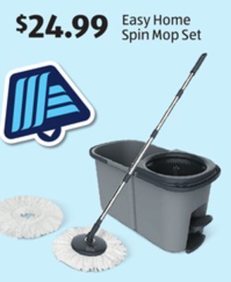 Aldi Easy home spin mop set offer