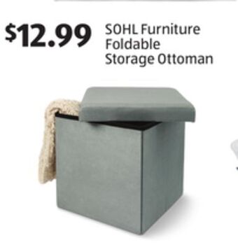 Aldi Sohl furniture foldable storage ottoman offer