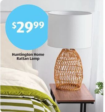Aldi Huntington home rattan lamp offer