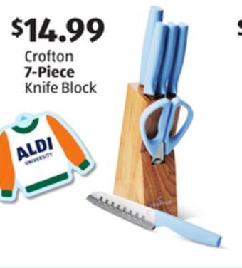 Aldi Crofton 7-piece knife block offer
