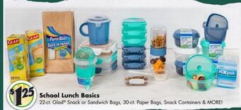Dollar Tree School lunch basics offer