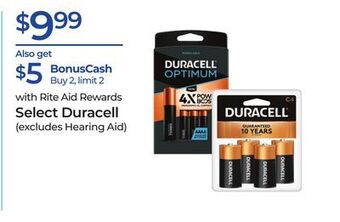 Rite Aid Select duracell offer