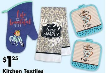 Dollar Tree Kitchen textiles offer