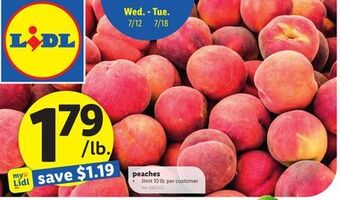Lidl Peaches offer