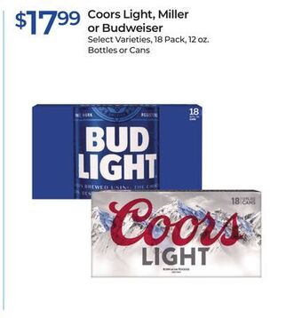 Rite Aid Coors light, miller or budweiser offer