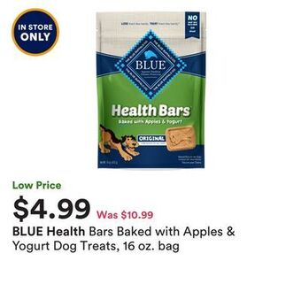 Petco Bars baked with apples & yogurt dog treats, 16 oz. bag offer