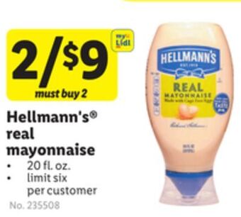 Lidl Hellmann's® real mayonnaise offer